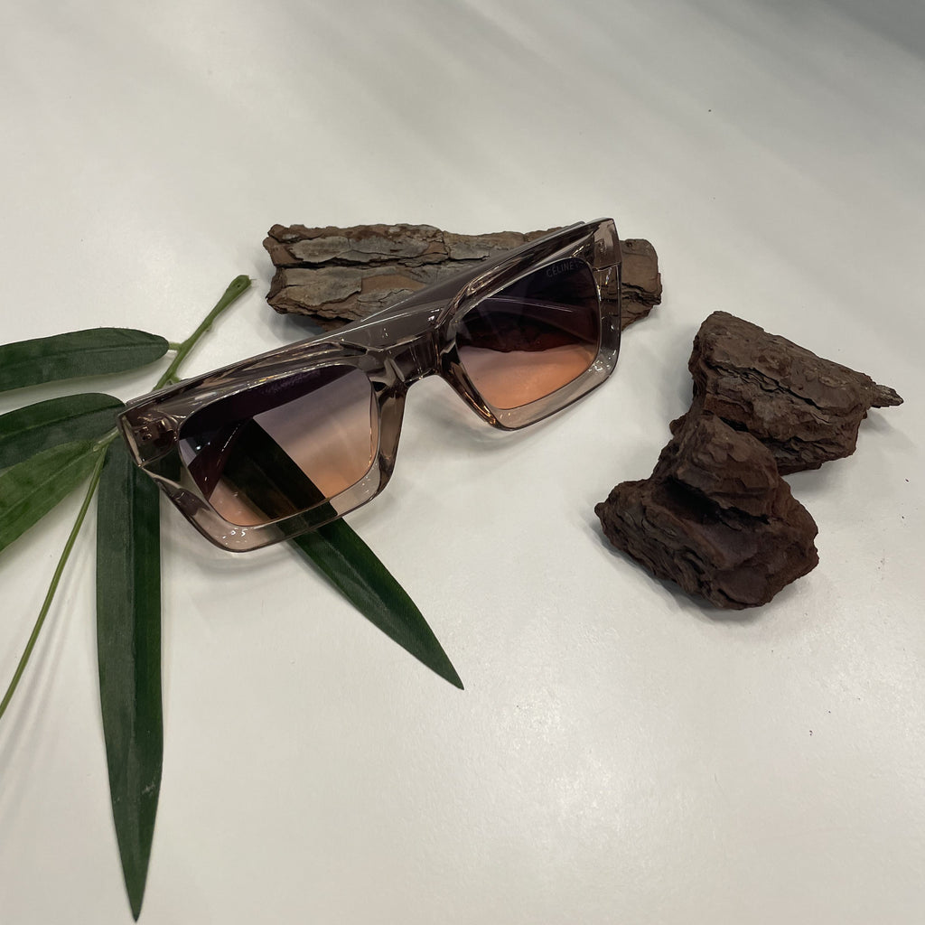 Lunettes Céline – Rose Épaisse Rectangulaire