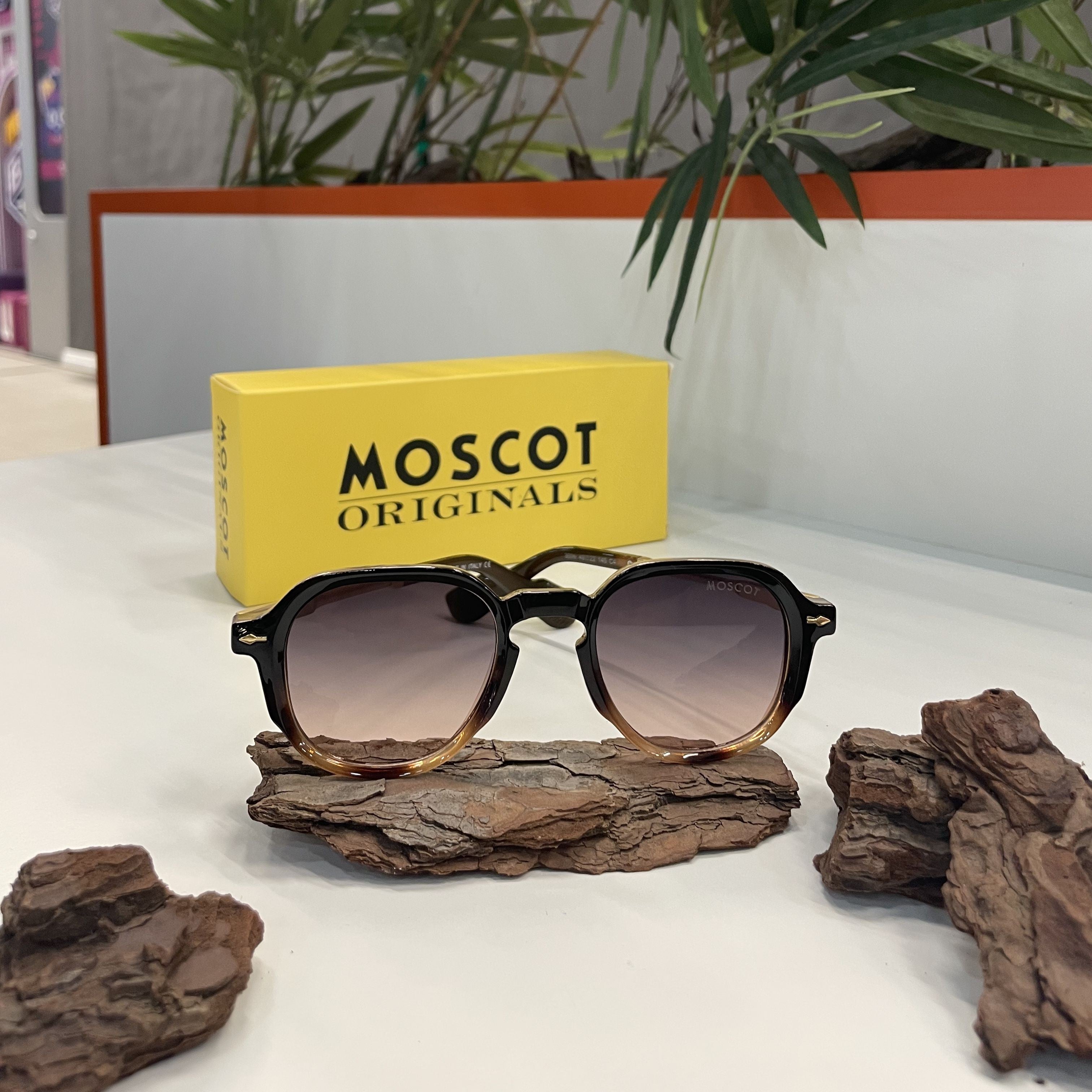 Lunettes Moscot Dégradé – Monture noire et marron