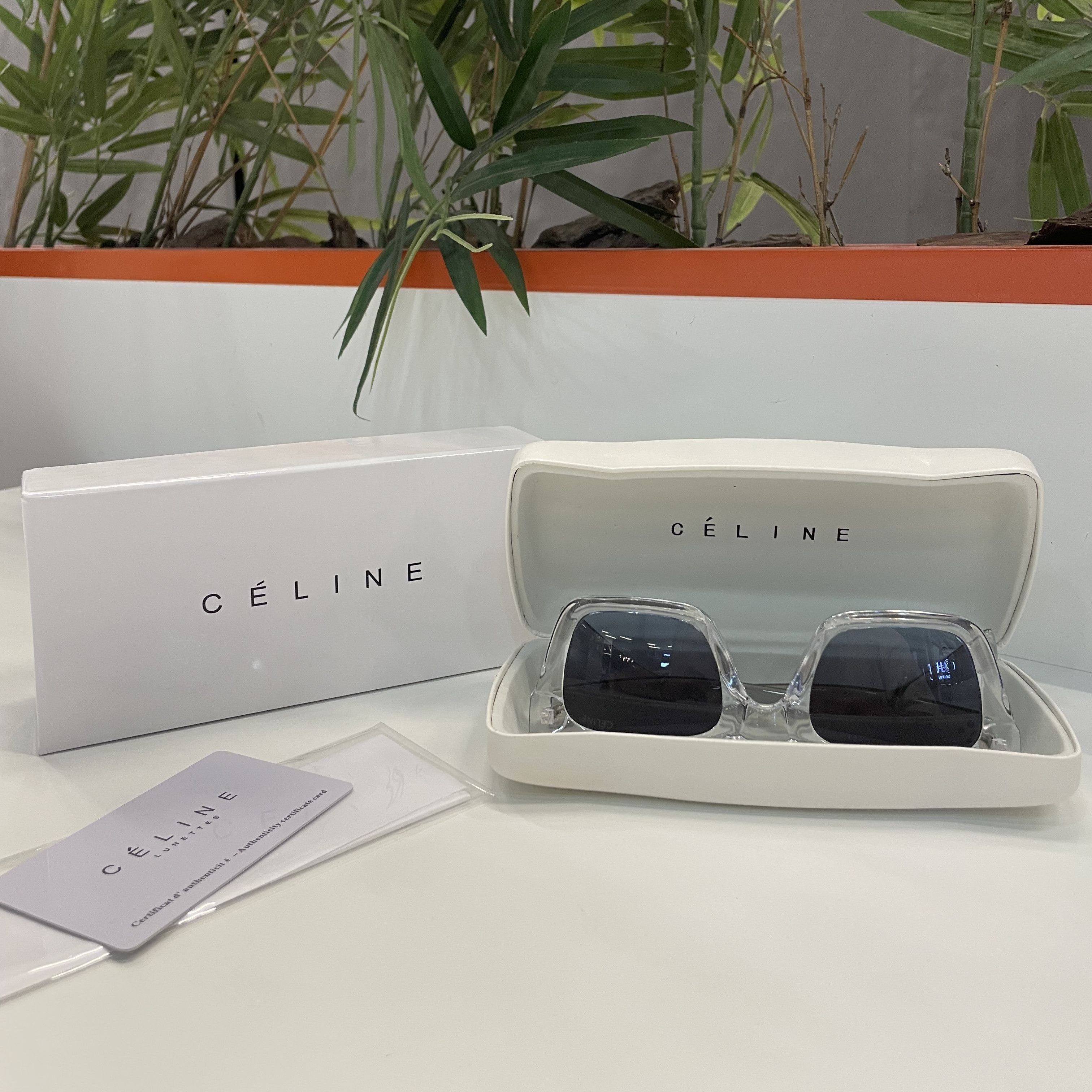 Lunettes Céline Grises - Verre noires