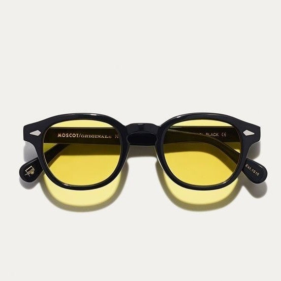 Lunettes Moscot Noires – Verres jaunes