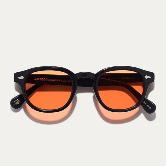 Lunettes Moscot Noires – Verres Rouges