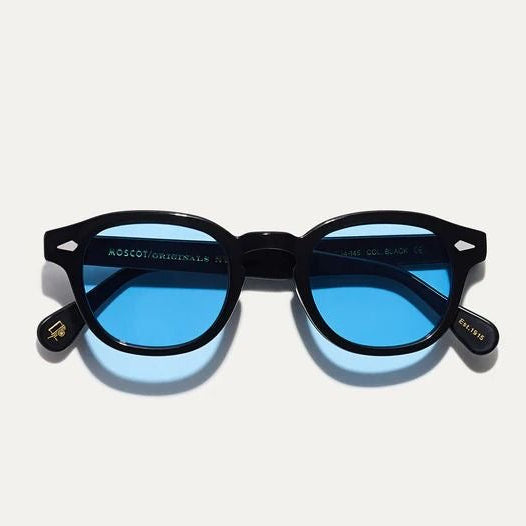 Lunettes Moscot Noires – Verres bleus