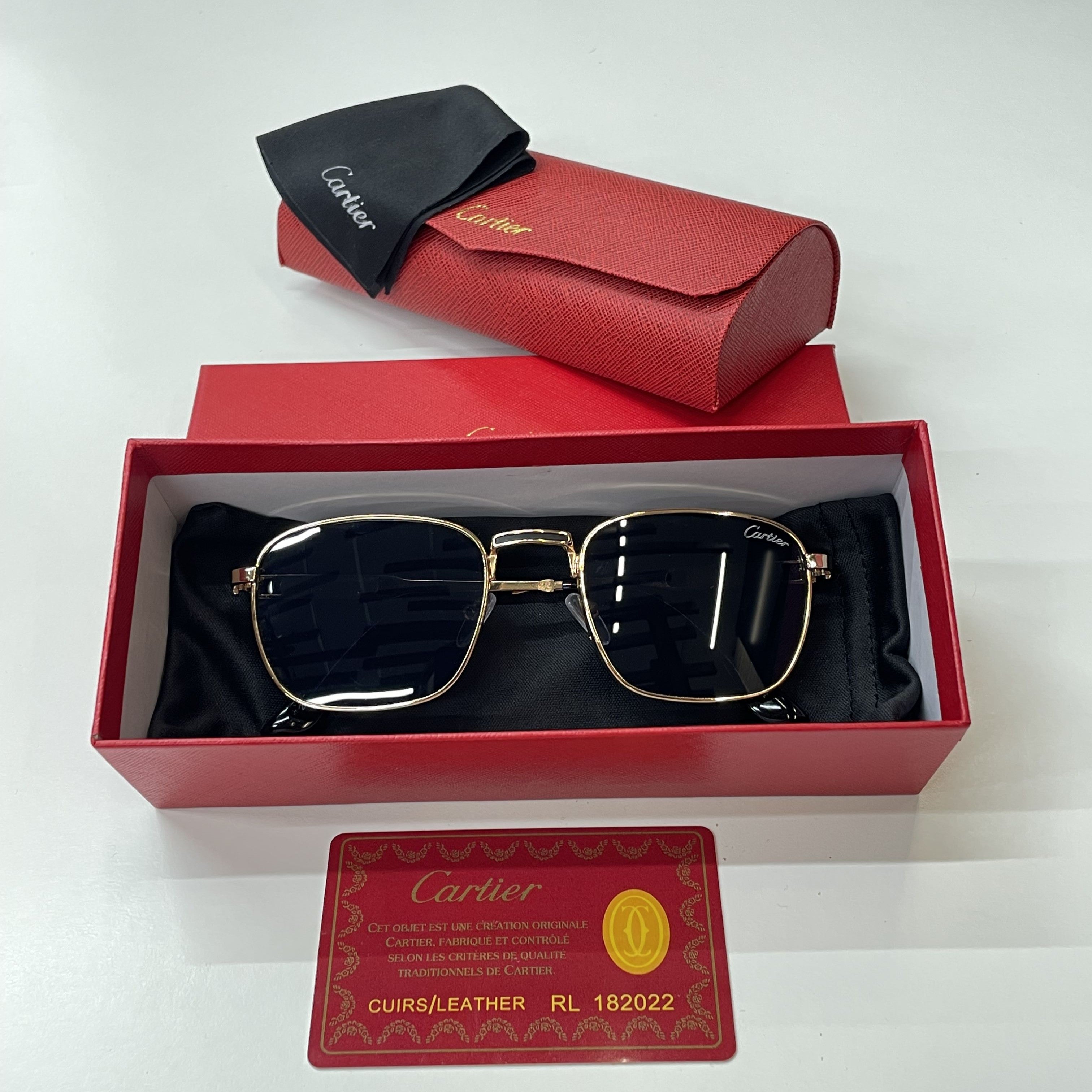 Lunettes Cartier Classic Noir & Or
