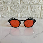 Lunettes Moscot Noires – Verres Rouges