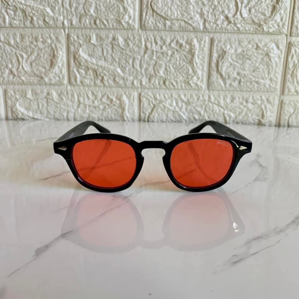 Lunettes Moscot Noires – Verres Rouges