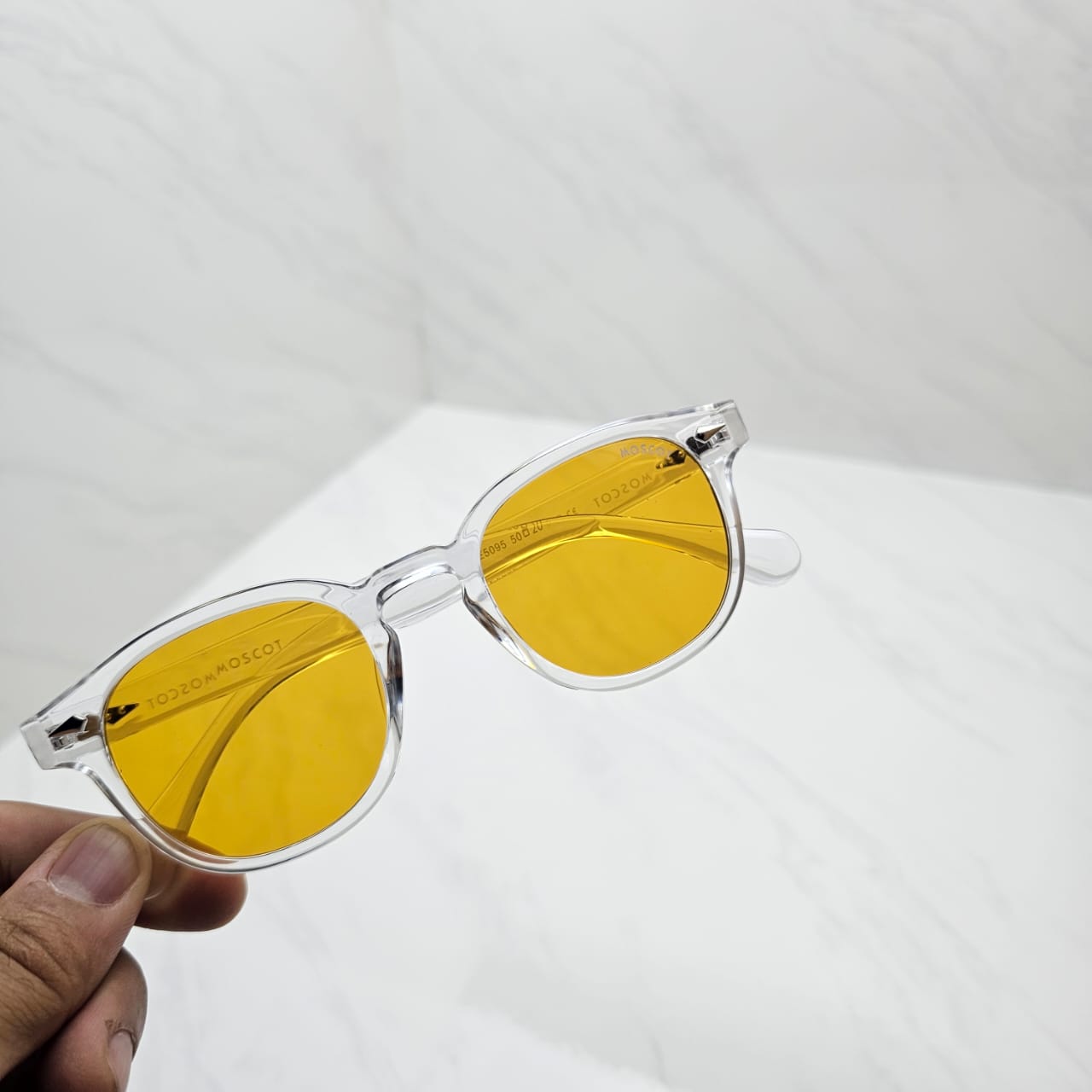 Lunettes Moscot Transparent – Verres jaunes