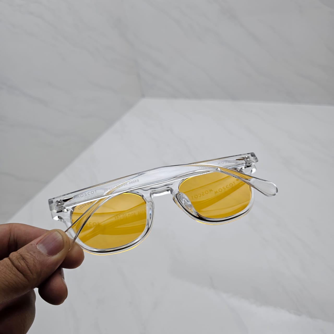 Lunettes Moscot Transparent – Verres jaunes