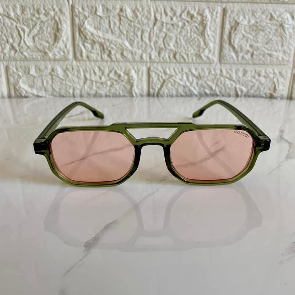 Lunettes Moscot Vert Vision – Verres Roses