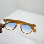 Lunettes Moscot marron – Verres Bleu dégradé