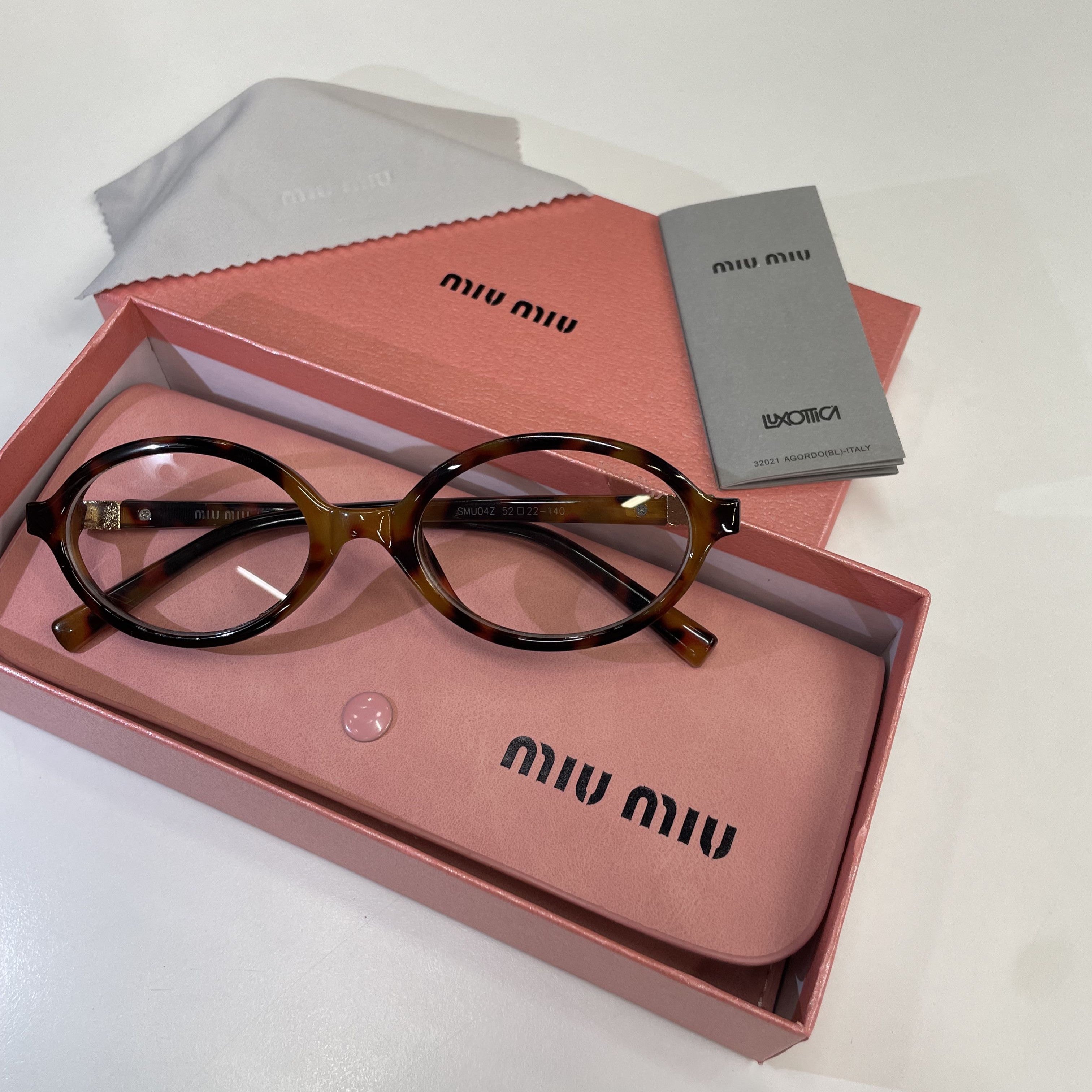 Lunettes Miu Miu transparente