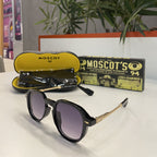Lunettes Moscot noire - monture doré