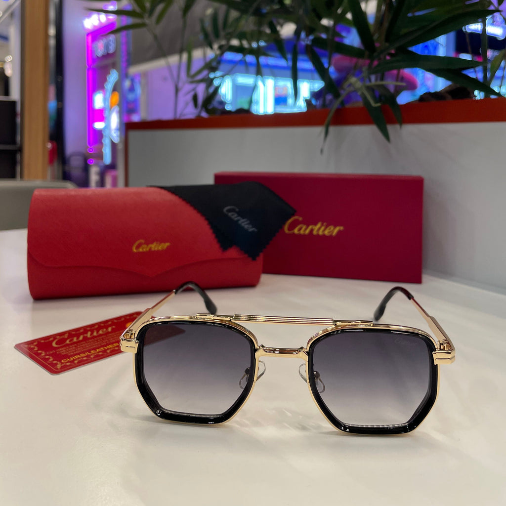 Lunettes Cartier Noire dégradées - Monture Dorée