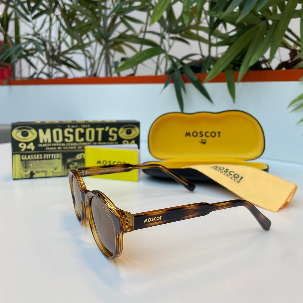 Lunettes MOSCOT Marron tigre – Verres polarisés marron