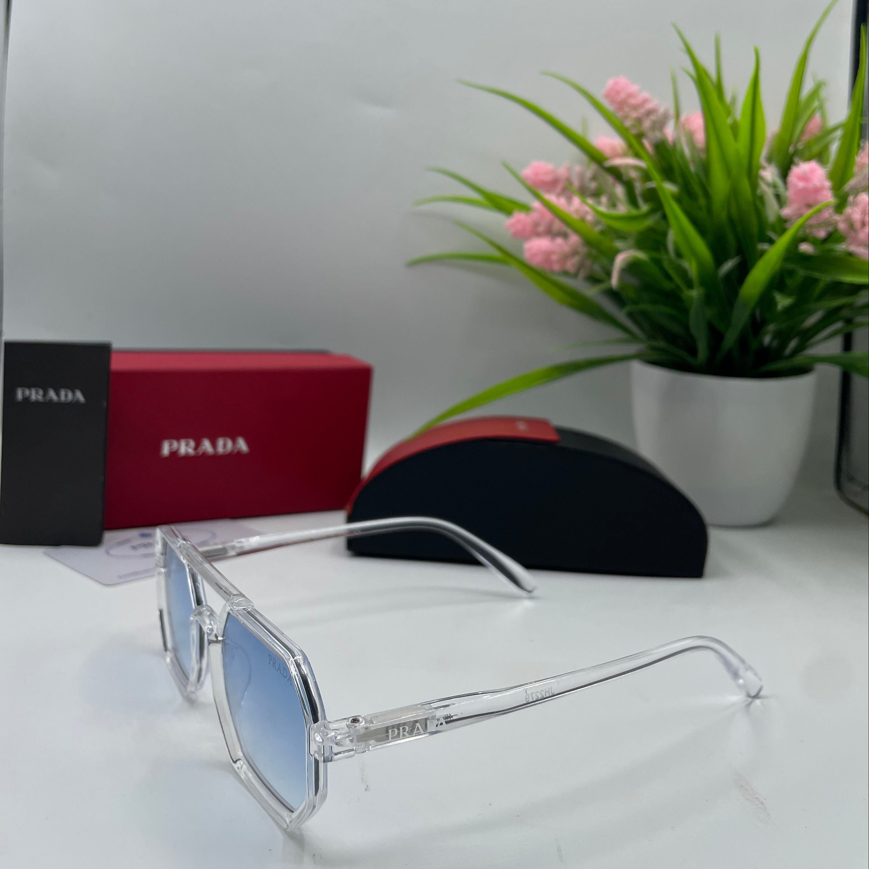 Lunettes Prada Crystal Blue