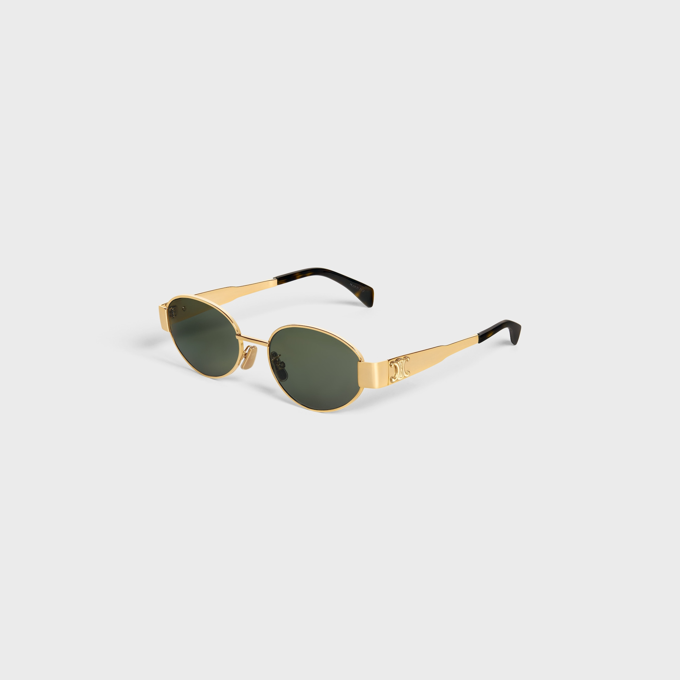 Lunettes Céline Triomphe – Monture Dorée Verres Noire Ovales