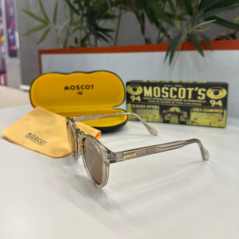 Lunettes MOSCOT cristal fumé – Verres marron