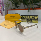 Lunettes MOSCOT cristal fumé – Verres marron