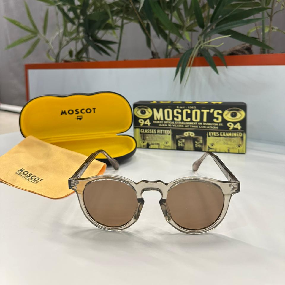 Lunettes MOSCOT cristal fumé – Verres marron