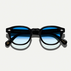 Lunettes Moscot noire – Verres bleus dégradé